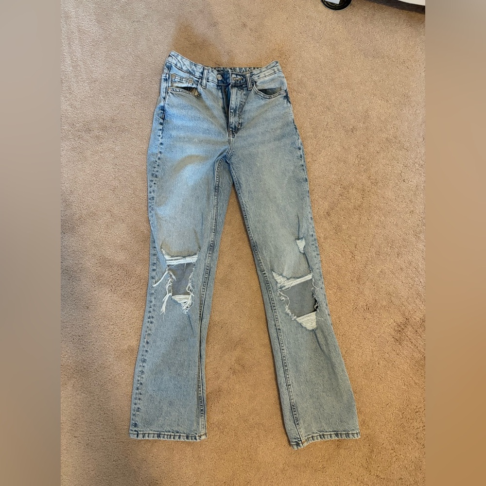 H&M Light Blue Straight Leg Jeans